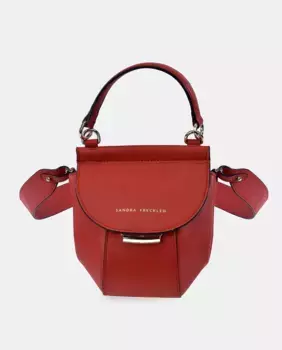 Сумка через плечо Sandra Freckled из красной кожи с ручкой