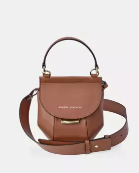Сумка через плечо Sandra Freckled с ручкой из кожи гавана, коричневый