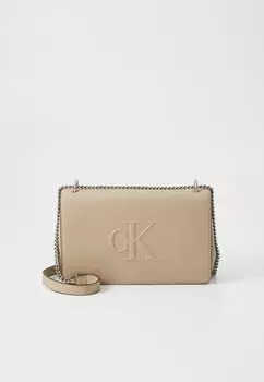 Сумка через плечо SCULPTED SHOULDER BAG Calvin Klein Jeans, бежевый
