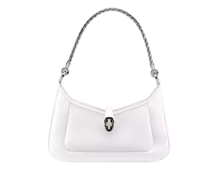 Сумка через плечо Serpenti baia Bvlgari, белый