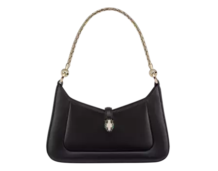Сумка через плечо Serpenti baia Bvlgari, черный