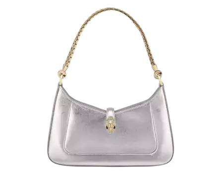 Сумка через плечо Serpenti baia Bvlgari, серебряный