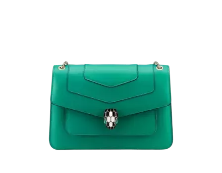 Сумка через плечо Serpenti forever Bvlgari, зеленый