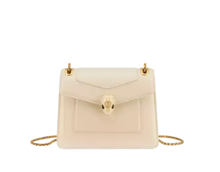 Сумка через плечо Serpenti forever для дневного и вечернего ношения Bvlgari, белый