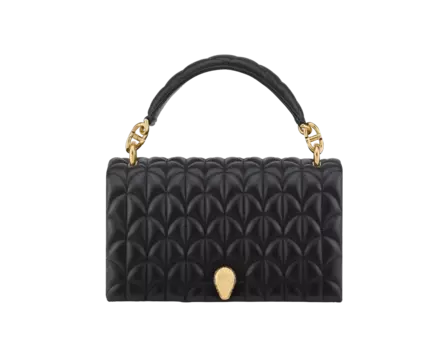 Сумка через плечо Serpenti sugarloaf Bvlgari, черный