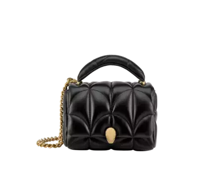 Сумка через плечо Serpenti sugarloaf Bvlgari, черный