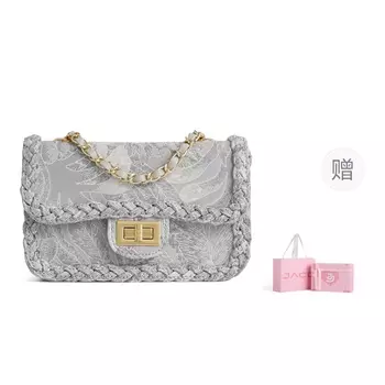 Сумка через плечо шерстяная женская среднего размера, разноцветная JACD, Dai Mountain Gray