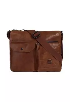 Сумка через плечо SHOULDER BAG, натуральная кожа SPIKES & SPARROW, цвет Cognac