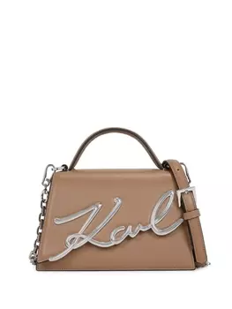 Сумка через плечо Signature 2.0 Karl Lagerfeld, бежевый
