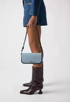 Сумка через плечо SIGNATURE - Across body bag KARL LAGERFELD, синий