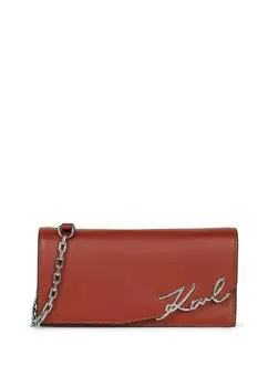 Сумка через плечо SIGNATURE - Across body bag KARL LAGERFELD, красный