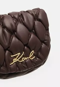 Сумка через плечо SIGNATURE KUILT KARL LAGERFELD, коричневый
