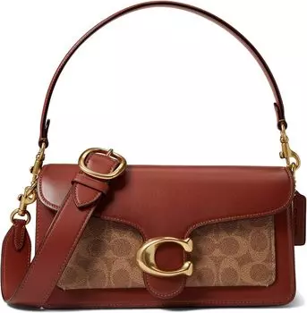 Сумка через плечо Signature Tabby из ткани с покрытием 26 COACH, цвет Tan Rust