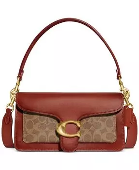 Сумка через плечо Signature Tabby из ткани с покрытием 26 Обновить COACH, тан/бежевый