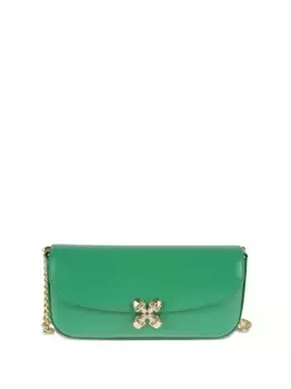 Сумка через плечо Skull Flower Alexander McQueen, зеленый