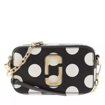 Сумка через плечо snapshot с цепочкой в горошек новинка Marc Jacobs, черный