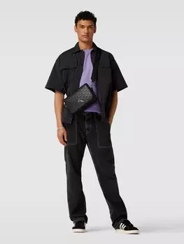 Сумка через плечо со структурированным узором Review, черный