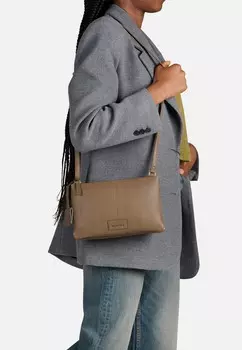 Сумка через плечо SOFT SKYLAR ZIP Burkely, серо-коричневый