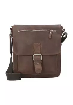 Сумка через плечо Солсбери, кожа, однотонная Golden Head, коричневый