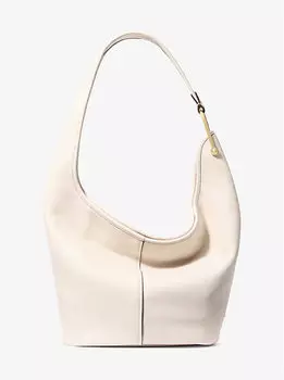 Сумка через плечо Sonny из натуральной кожи среднего размера Michael Kors, бежевый