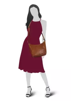 Сумка через плечо Spikes & Sparrow "Cross Over", натуральная кожа, цвет Cognac