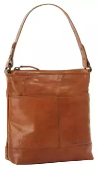 Сумка через плечо Spikes & Sparrow, натуральная кожа, цвет Cognac