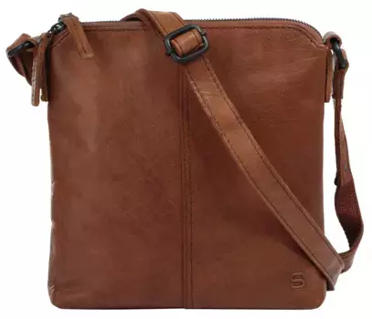 Сумка через плечо Spikes & Sparrow, натуральная кожа, цвет Cognac