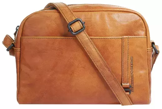 Сумка через плечо Spikes & Sparrow, натуральная кожа, цвет Cognac