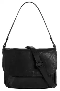 Сумка через плечо Spikes & Sparrow, натуральная кожа, черный