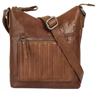 Сумка через плечо Spikes & Sparrow, натуральная кожа, цвет Cognac