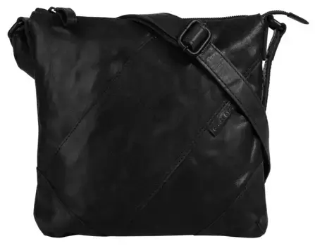 Сумка через плечо Spikes & Sparrow, натуральная кожа, черный