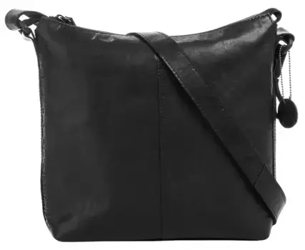 Сумка через плечо Spikes & Sparrow, натуральная кожа, черный