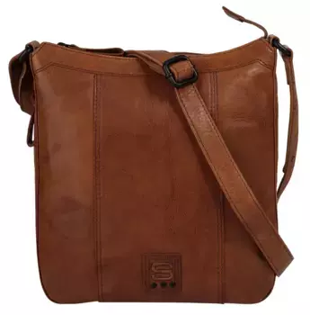 Сумка через плечо Spikes & Sparrow, натуральная кожа, цвет Cognac