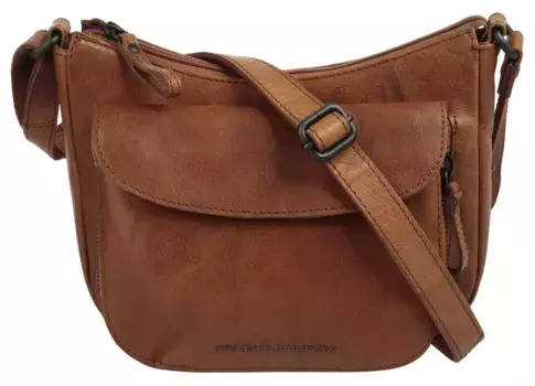 Сумка через плечо Spikes & Sparrow, натуральная кожа, цвет Cognac