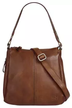 Сумка через плечо Spikes & Sparrow, натуральная кожа, цвет Cognac