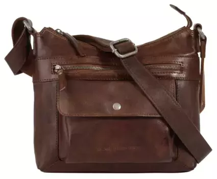 Сумка через плечо Spikes & Sparrow, натуральная кожа, цвет Cognac