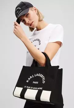 Сумка через плечо SQUARE TOTE - Across body bag KARL LAGERFELD, черный