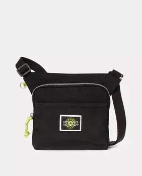 Сумка через плечо среднего размера черного цвета с регулируемым ремешком Kipling, черный