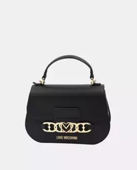 Сумка через плечо среднего размера, круглая, с клапаном Love Moschino