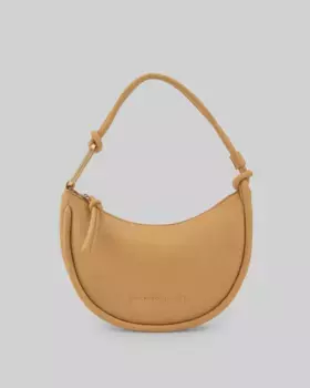 Сумка через плечо среднего размера с застежкой-молнией Adolfo Dominguez, цвет Camel