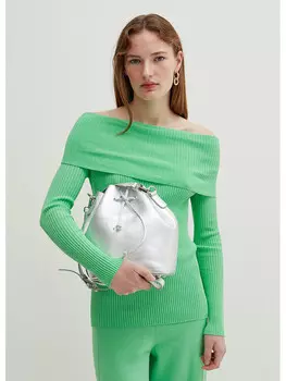 Сумка через плечо STEFANEL, серебряный