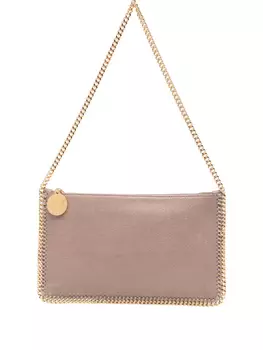 Сумка через плечо Stella McCartney Falabella с цепочной отделкой, коричневый