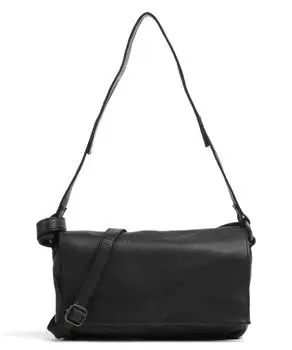 Сумка через плечо Submarine из мелкозернистой яловой кожи. Harold'S, черный