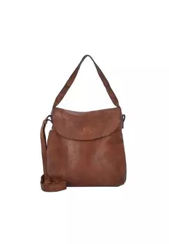 Сумка через плечо Submarine кожаная 22 см HAROLD'S, цвет Cognac