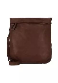 Сумка через плечо Submarine кожаная 25 см HAROLD'S, коричневый
