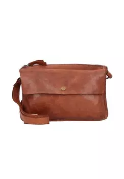 Сумка через плечо Submarine кожаная 25 см HAROLD'S, цвет Cognac