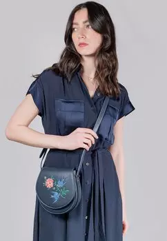 Сумка через плечо SWOOPING SWALLOWS SADDLE - Across body bag FABLE ENGLAND, темно-синий