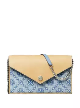 Сумка через плечо T Monogram Tory Burch, синий