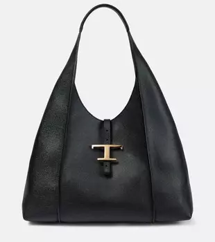 Сумка через плечо T Timeless среднего размера из кожи Tod's, черный