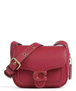 Сумка через плечо Tabby 19 из зерненой кожи Coach, красный